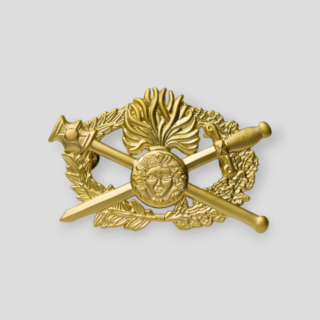 Metalowa odznaka Brevet O.P.J - Złoto
