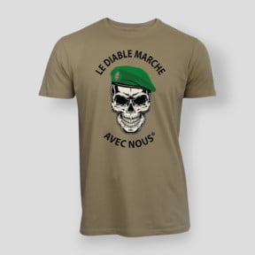 T-shirt 190g DE DUIVEL MARCHEERT Light Sand - Summit Lifestyle