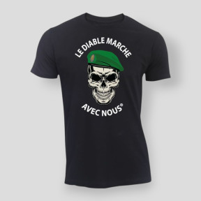 T-shirt 190g LE DIABLE MARCHE Zwart - Summit Lifestyle