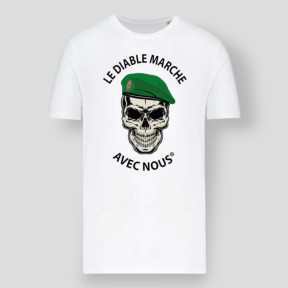 T-shirt 190g LE DIABLE MARCHE Wit - Summit Lifestyle