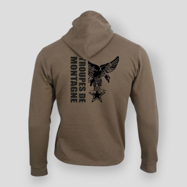 Mountain Troops Sweatshirt Mocha Design - Summit Outdoor Lifestyle