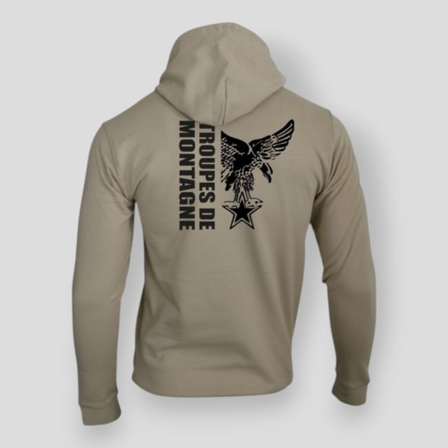 Sweat-shirt Troupes de Montagne design Light Sand - Summit Lifestyle