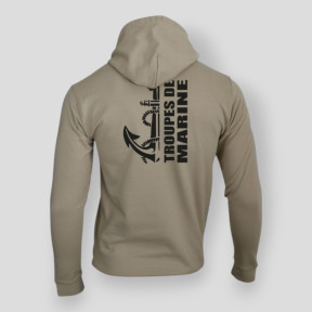 Sweat-shirt Troupes de Marine design Light Sand - Summit Lifestyle
