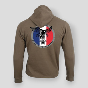 Sweatshirt Gebirgstruppen Frankreich Mokka - Summit Lifestyle