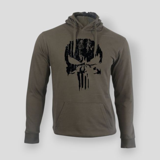 Punisher Zwart Kaki sweatshirt - Summit Lifestyle