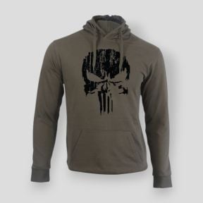 Sweat-shirt Punisher Noir Kaki - Summit Lifestyle