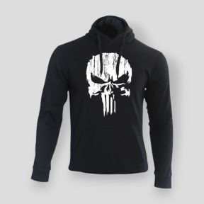 Punisher Sweatshirt White Black - Summit Outdoor Lifestyle
