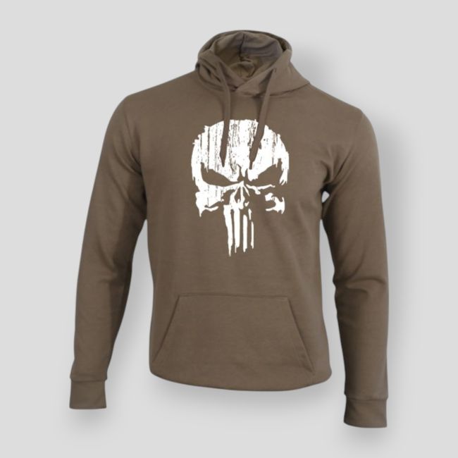 Felpa Punisher Bianca Moka - Summit Outdoor Lifestyle
