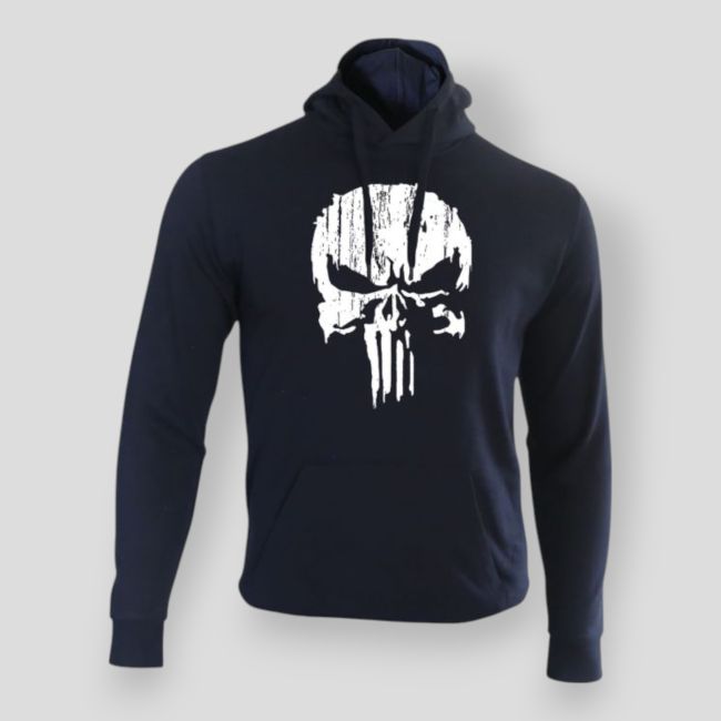 Camisola Punisher Branco Marinho - Summit Outdoor Lifestyle