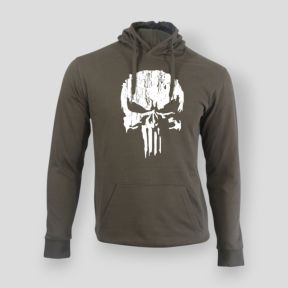 Sweatshirt Punisher Branco Caqui - Summit Outdoor Lifestyle
