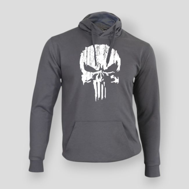 Sudadera Punisher Blanco Gris - Summit Outdoor Lifestyle