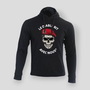 Sweater DE DUIVEL LACHT Metro Zwart - Summit Outdoor Lifestyle