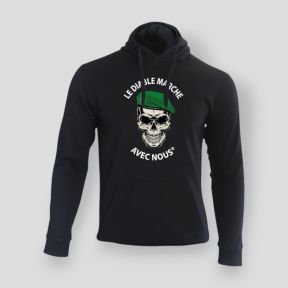 Sweater DE DUIVEL LOOPT Zwart - Summit Outdoor Lifestyle
