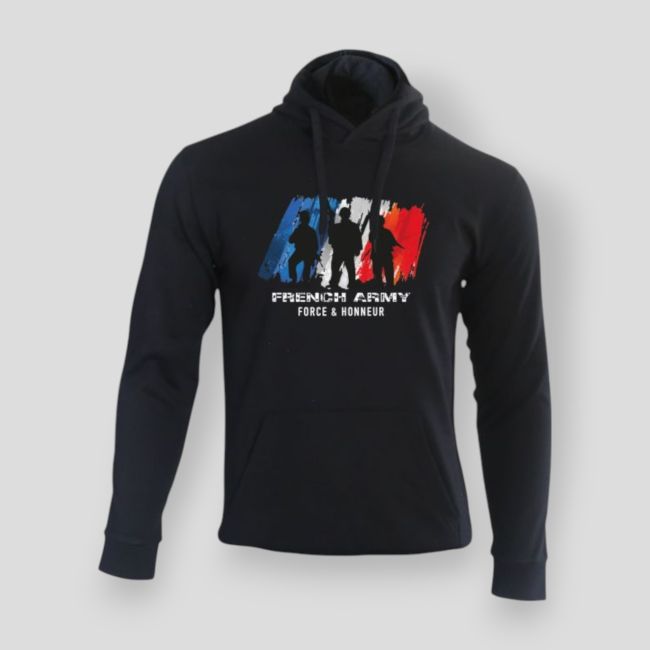 Felpa French Army F&H Nera - Summit Outdoor Lifestyle