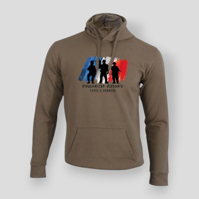 Sweatshirt French Army F&H Mokka - Summit Outdoor Lifestyle
