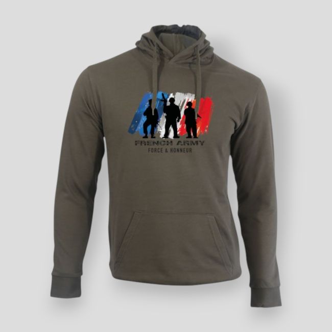 Sudadera French Army F&H Caqui - Summit Outdoor Lifestyle