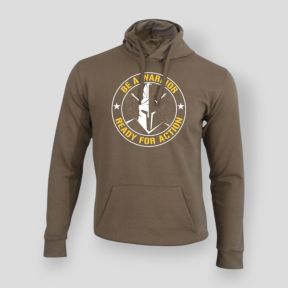 Felpa Be a warrior Moka - Summit Outdoor Lifestyle