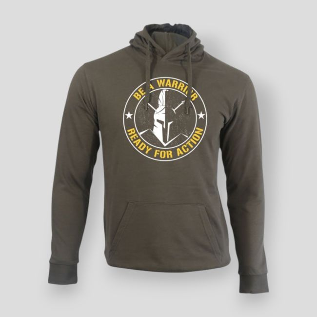 Sudadera Be a warrior Caqui - Summit Outdoor Lifestyle