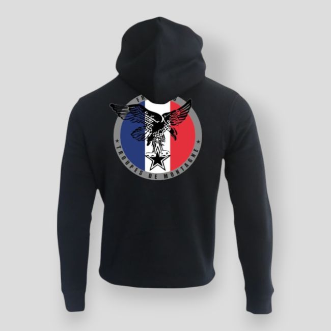 Bluza 350g Troupes de Montagne Francja Czarny - Summit Outdoor Lifestyle