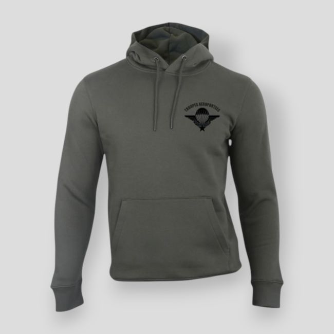 Sudadera 350g Tropas Aerotransportadas Organic Caqui - Summit Outdoor Lifestyle