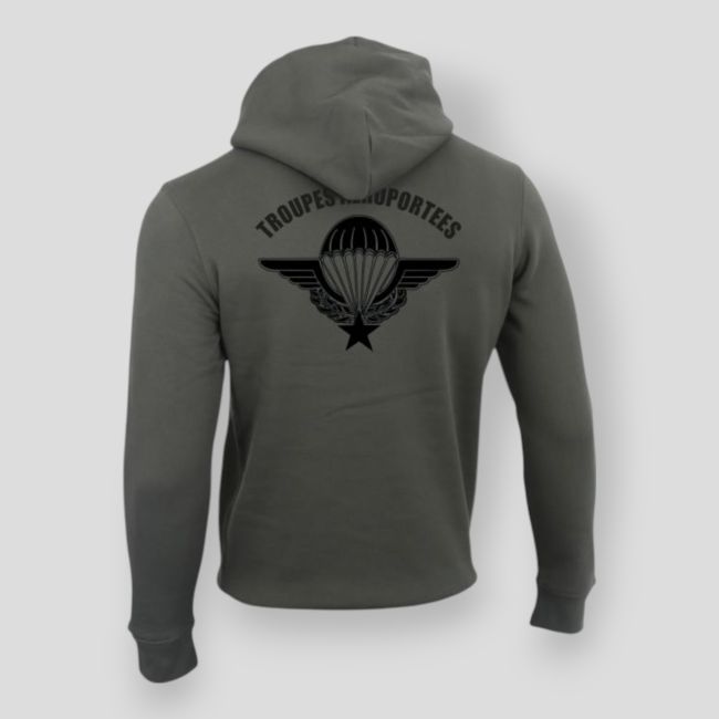 Sudadera 350g Tropas Aerotransportadas Organic Caqui - Summit Outdoor Lifestyle