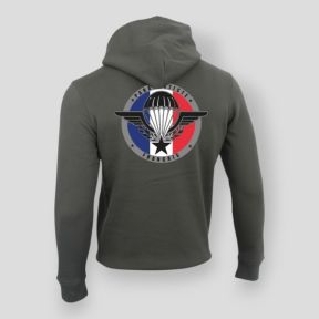 Sweatshirt 350g Fallschirmjäger Frankreich Organic Khaki - Summit Outdoor Lifestyle