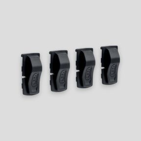 Clipes de fixação adesivos para montagem de lanterna frontal Aria ou Swift RL em capacete - Preto - Petzl