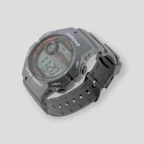 Orologio digitale con cinturino in plastica - Grigio medio - Tekday