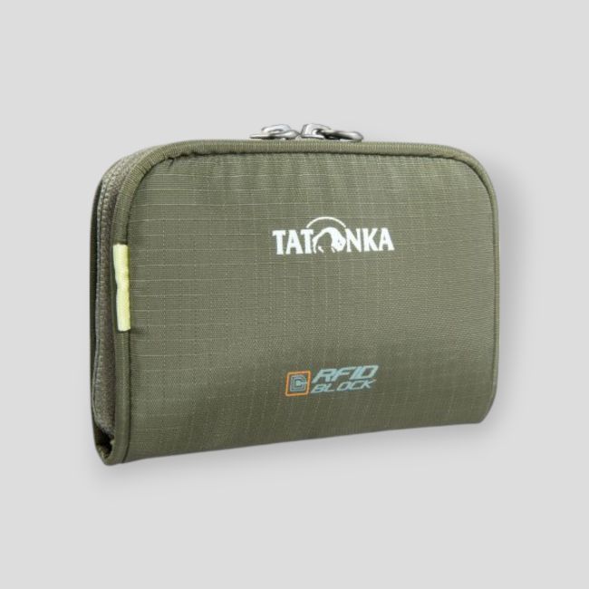 Portfel z blokadą RFID 19x9x2cm oliwkowy - Tatonka