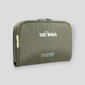 Carteira com bloqueador RFID 19x9x2cm verde azeitona - Tatonka