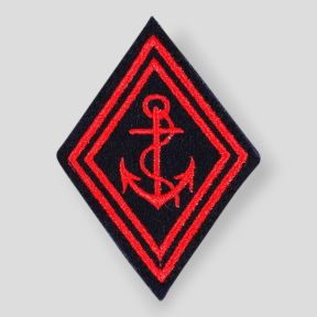 Embleem ruit Marine Troepen rood - Ares