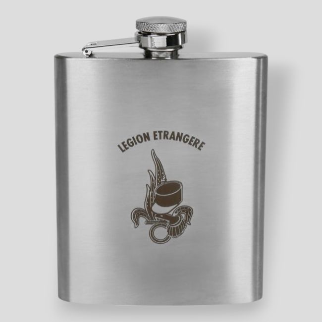 Cantil de aço inoxidável 200ml Legião Estrangeira - Ares
