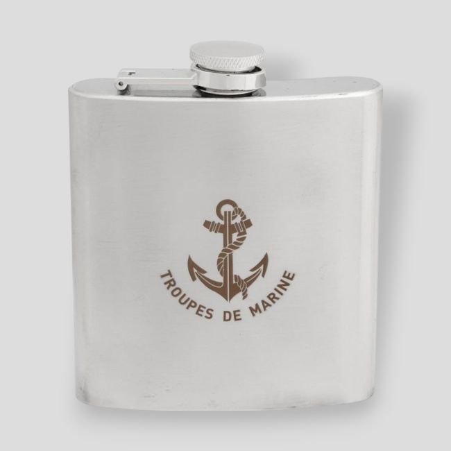 Edelstahl-Flachmann 200ml Marineinfanterie - Ares
