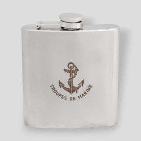 Flasque inox 200ml Troupes de Marine - Ares