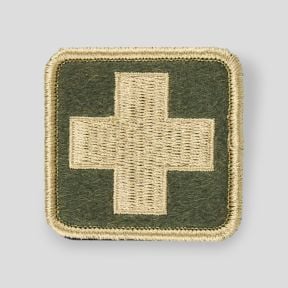 PATCH ZIELONY KRZYŻ HV HAFTOWANA - Ares