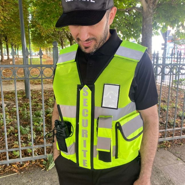 Gilet Thor Mesh Sécurité Privée - Jaune - VVS