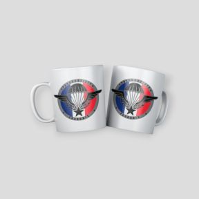 Caneca Tropas Aerotransportadas França - Branco - Summit Outdoor Lifestyle