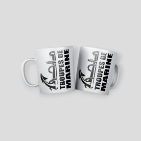 Taza Troupes de Marine Design - Blanca - Summit Outdoor Lifestyle