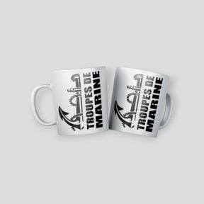 Taza Troupes de Marine Design - Blanca - Summit Outdoor Lifestyle