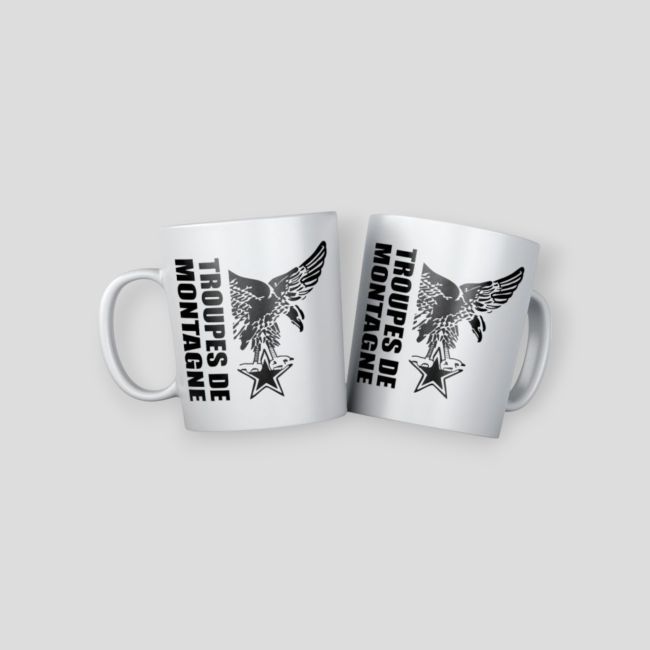 Mug Troupes de Montagne Design - Blanc - Summit Outdoor Lifestyle