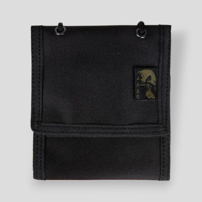 Carteira de 3 painéis com cordão Preto - Ares