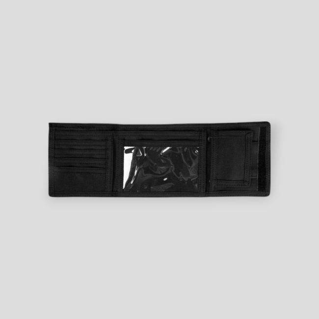 Cartera de 3 pliegues con cordón Negro - Ares