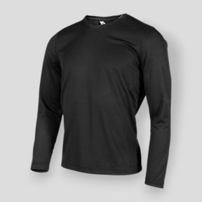 Langarm-T-Shirt Easy-Clim Schwarz - Ares