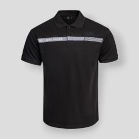Polo con franja gris Seguridad Privada Sécu-One - Negro - A10 Equipment