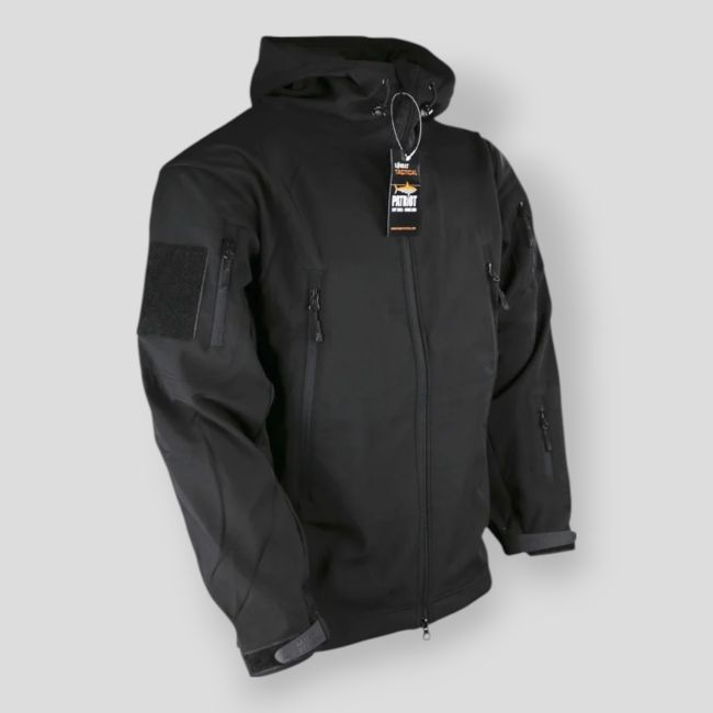 Softshell jas Patriot - Zwart - Kombat Tactical