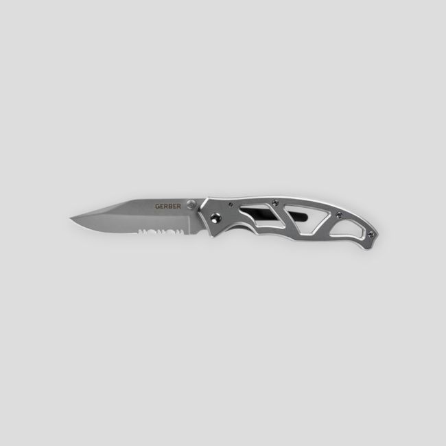 Navaja Plegable Dentada Paraframe I Gris - Gerber