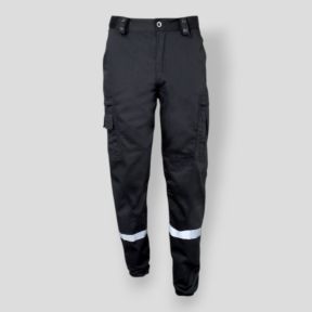 Pantaloni Action con banda retroriflettente - Nero - CityGuard