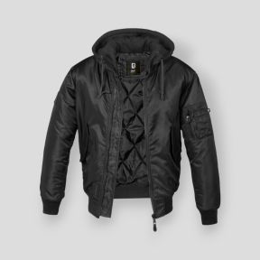 Chaqueta con capucha - Negra - Brandit