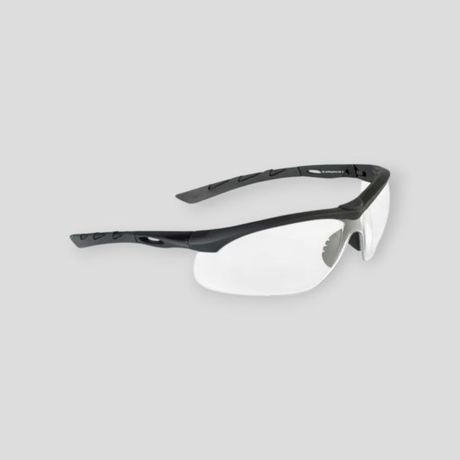 Okulary taktyczne Lancer (soczewka bezbarwna) - Czarny - Swisseye