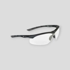 Tactische bril Lancer (kleurloos glas) - Zwart - Swisseye